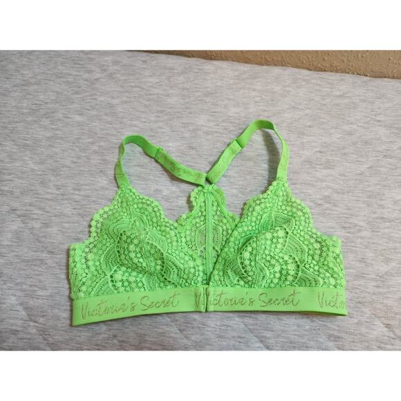 Victoria's Secret Women's Green Lace Bralette Bra Size S